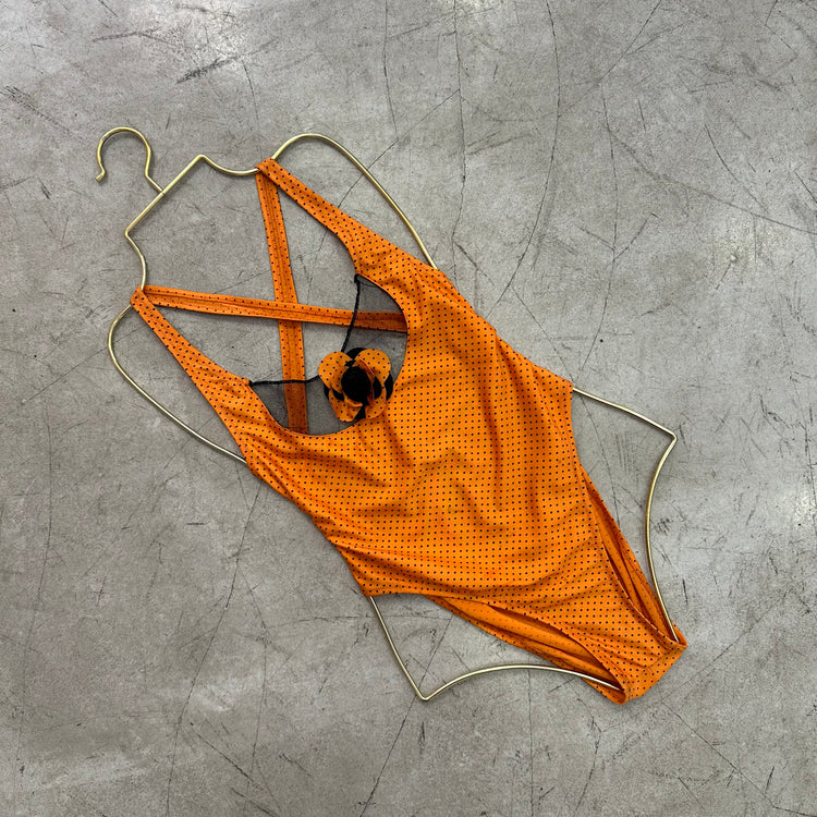 ORANGE POLKA TRIKINI