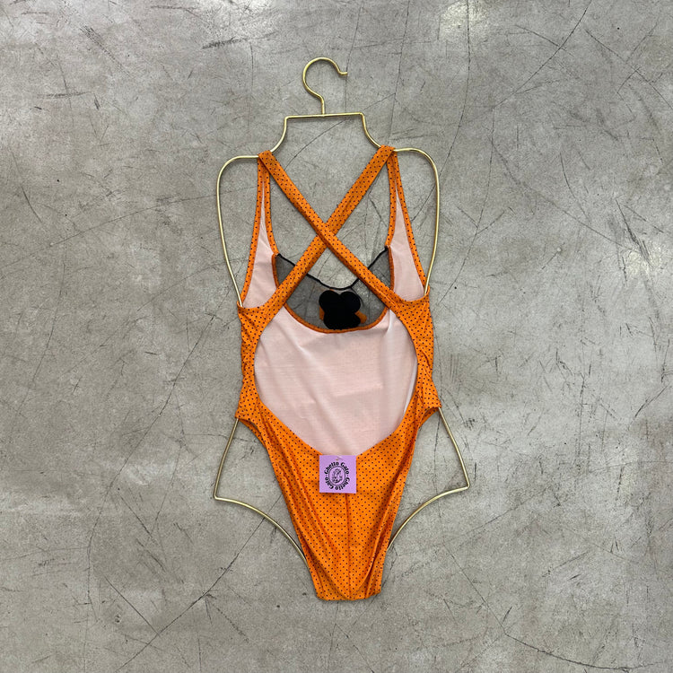 ORANGE POLKA TRIKINI