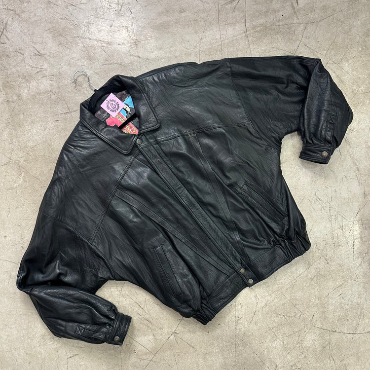 BOMBER PIEL BLACK SHEROPIEL