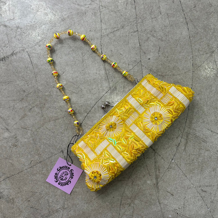 BOLSO BAGUETTE AMARILLO FLOR