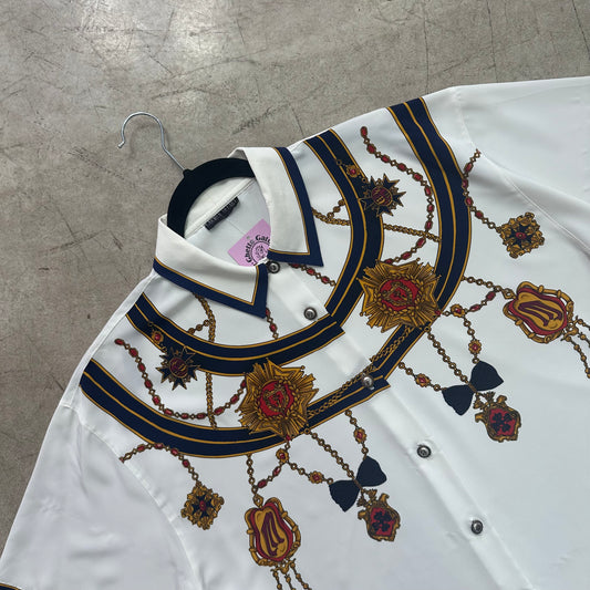 WHITE BAROQUE NAVY SHIRT