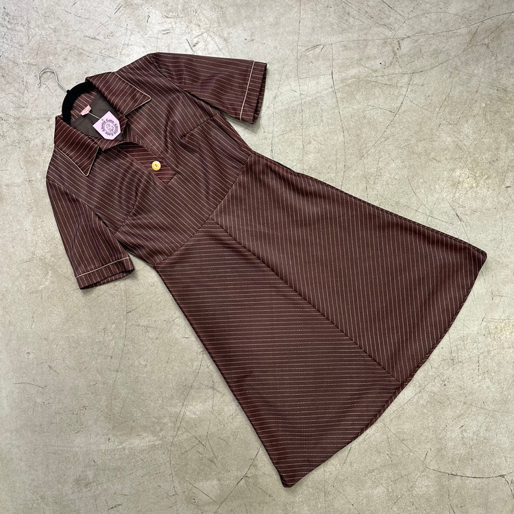 VESTIDO 70s BROWN POLO