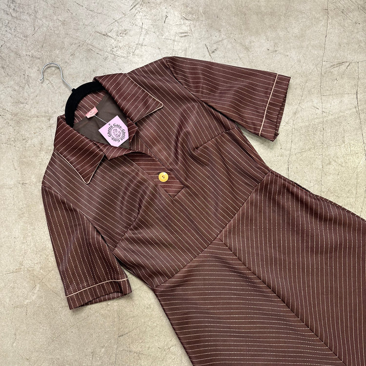 VESTIDO 70s BROWN POLO