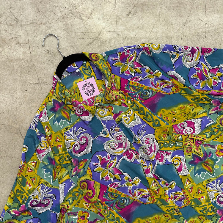 YELLOW PRINT MULTICOLOR SHIRT