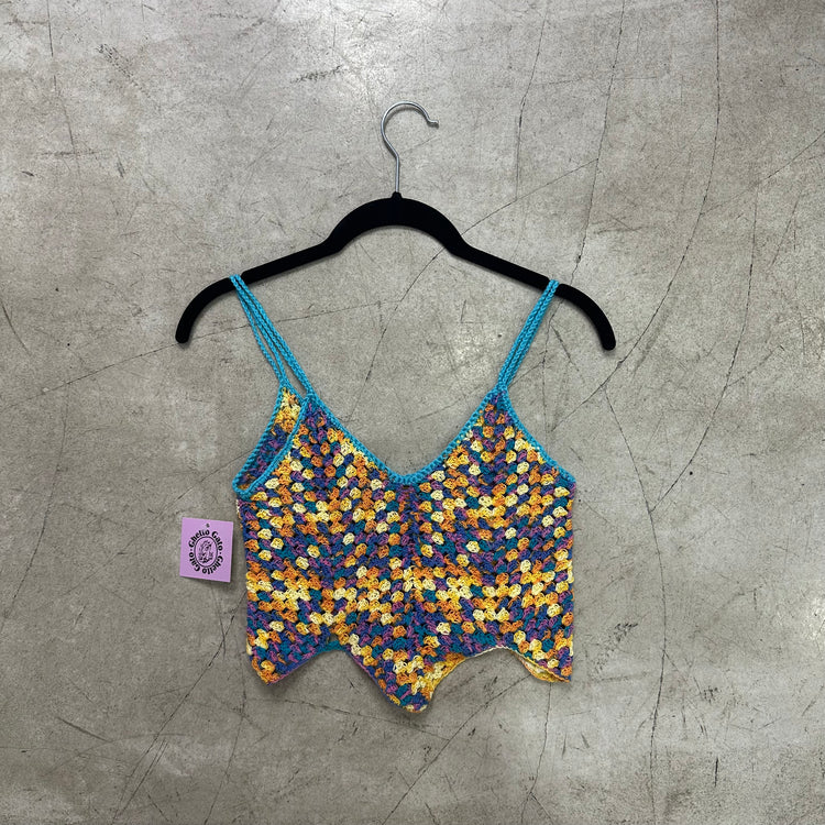 TOP CROCHET MULTICOLOR TIRANTES