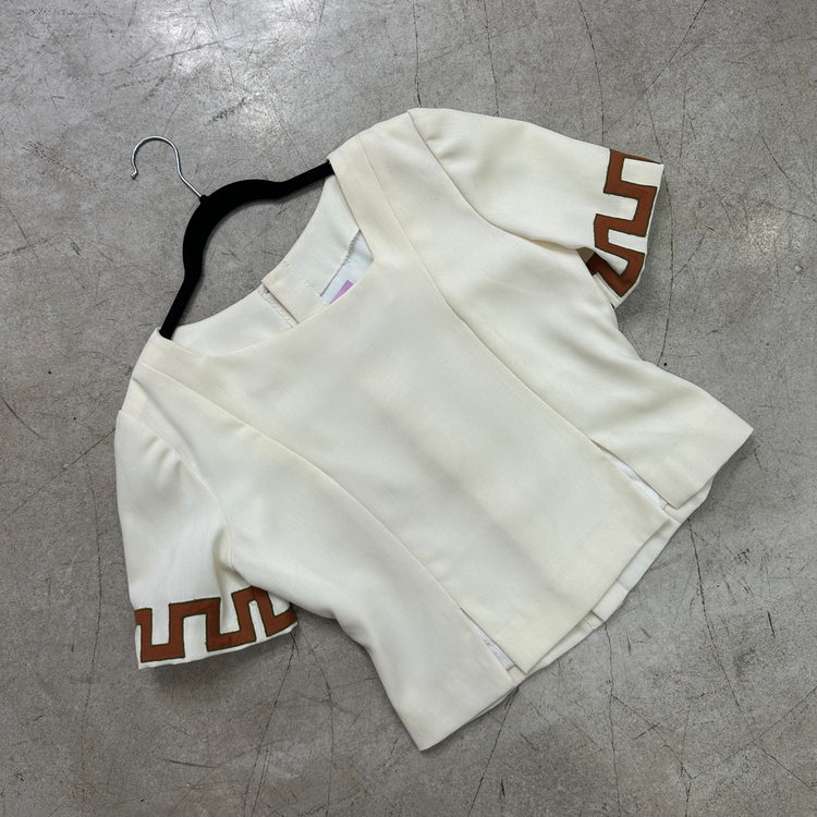 TOP GREEK WHITE CONJUNTO