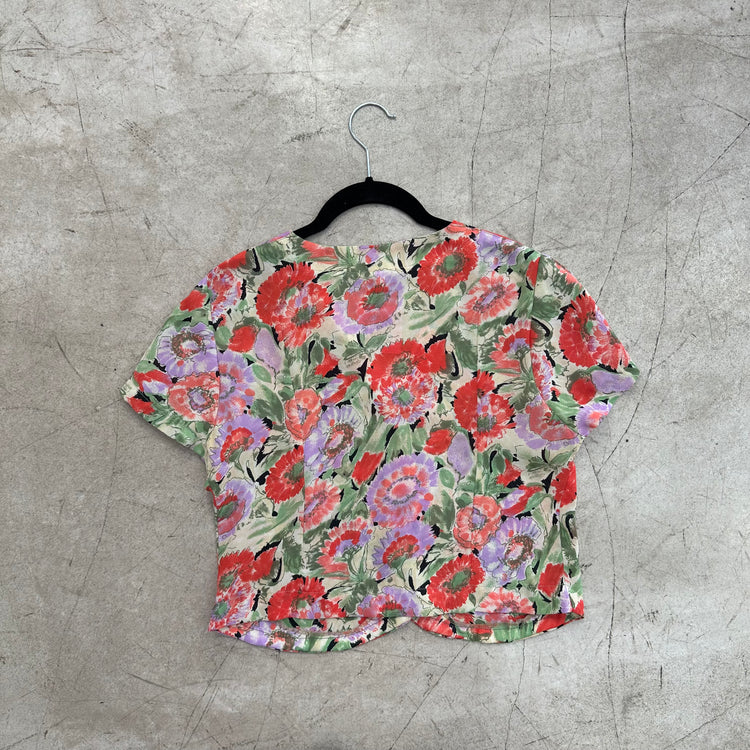 CAMISA FLORAL GASA CONJUNTO