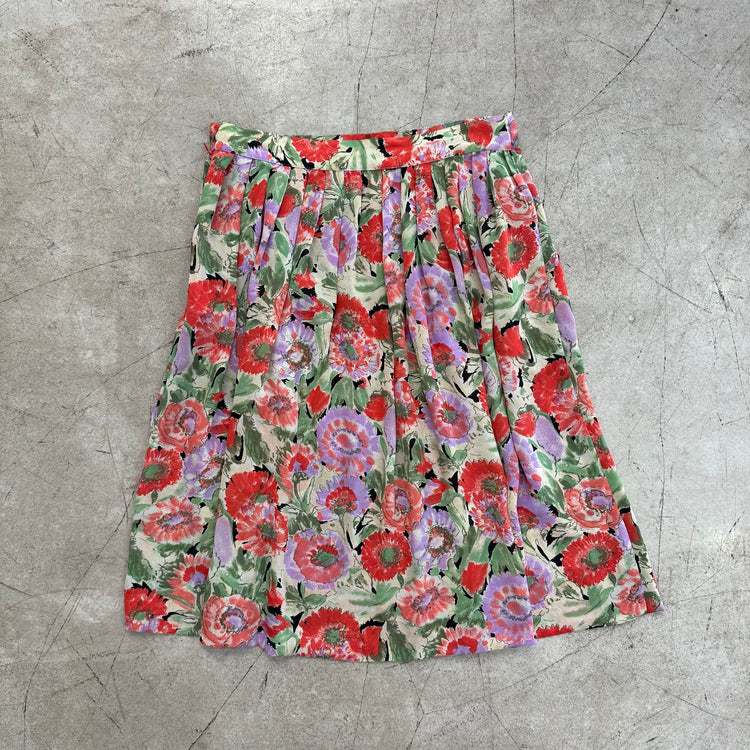 FLORAL CHIFFON SKIRT SET