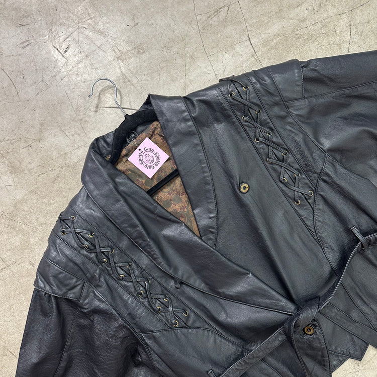 BLACK PAUL MONTANA LEATHER BOMBER