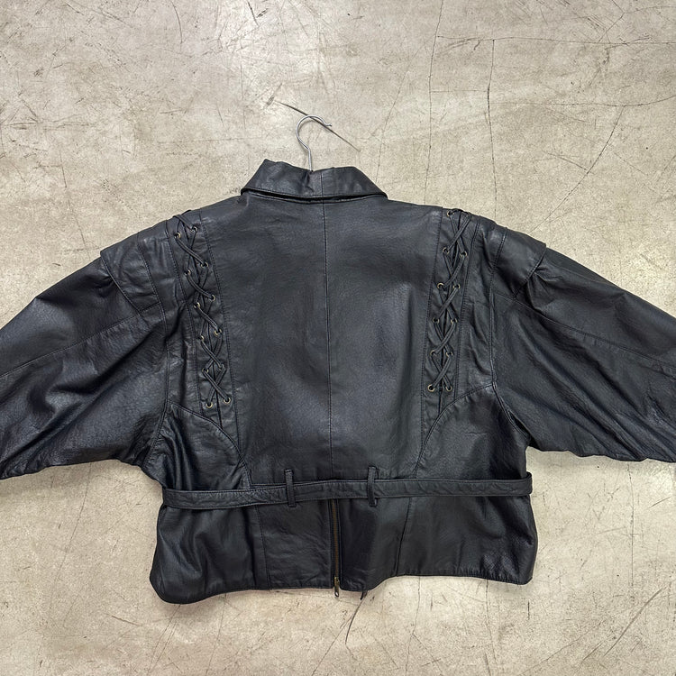 BLACK PAUL MONTANA LEATHER BOMBER