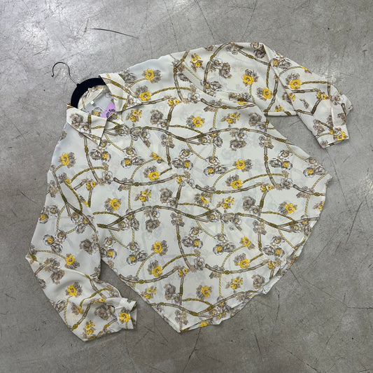 YELLOW ROSES BAROQUE SHIRT