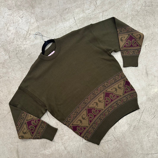 GREEN BAROQUE SWEATER