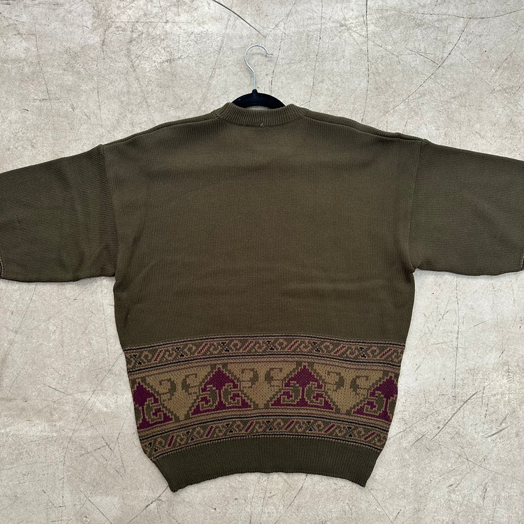 GREEN BAROQUE SWEATER