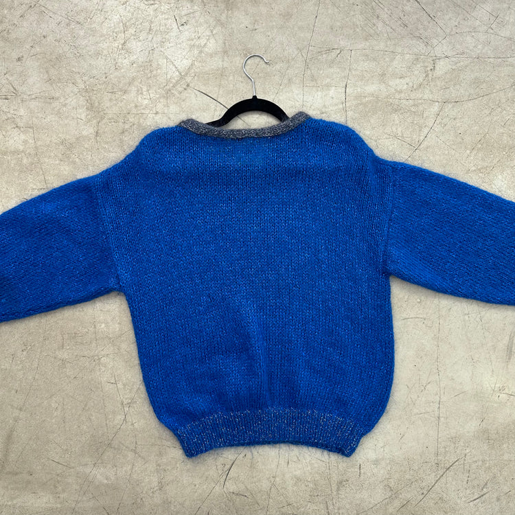 JERSEY MOHAIR BLUE GREY