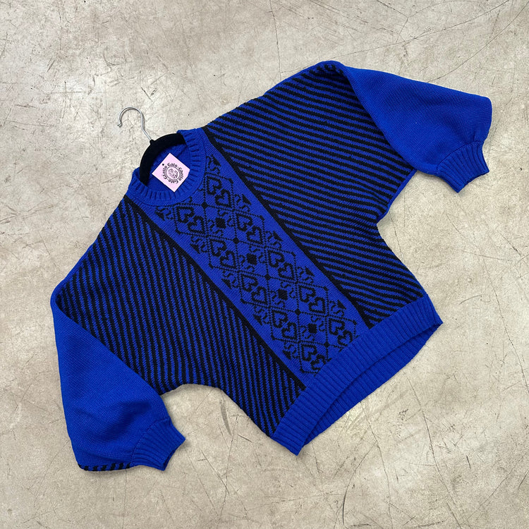 BLUE MOHAIR SWEATER