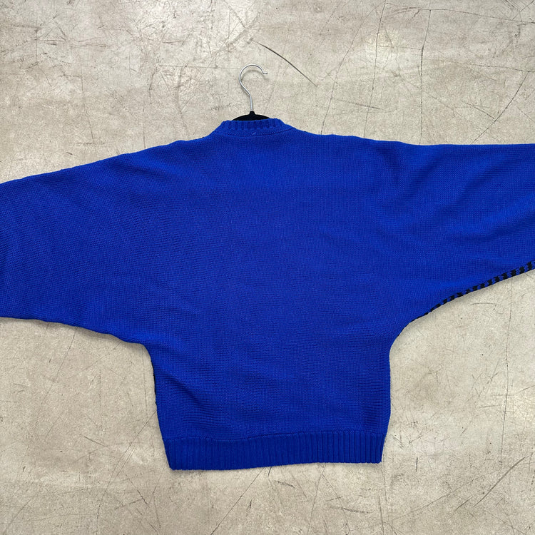 BLUE MOHAIR SWEATER