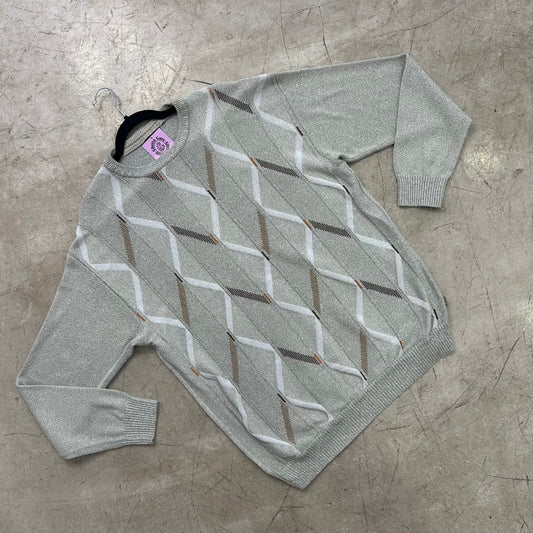 GRAY TEXTURE SWEATER W