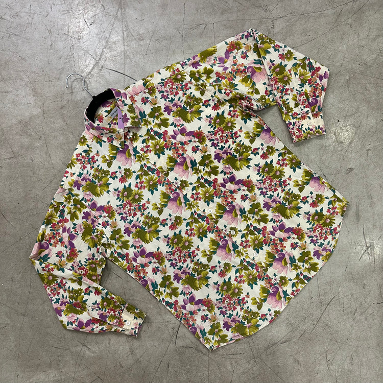 CAMISA FLORAL BEIGE ECI