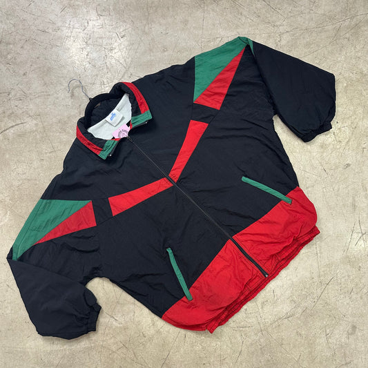 CRAZY JACKET BLACK RED GREEN CRANE