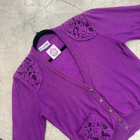 JERSEY CÁRDIGAN PURPLE HECTOR DE MORA