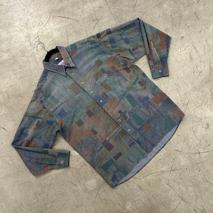 CAMISA GREEN PRINT KINGS ROAD