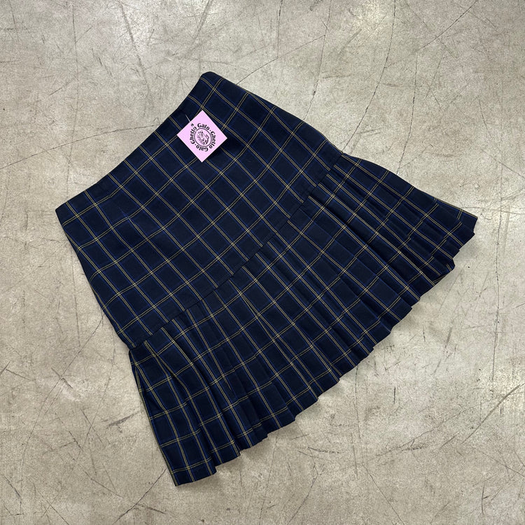 GREEN TARTAN WOOL SKIRT