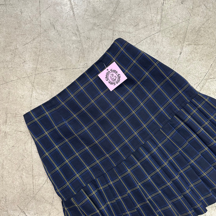 GREEN TARTAN WOOL SKIRT