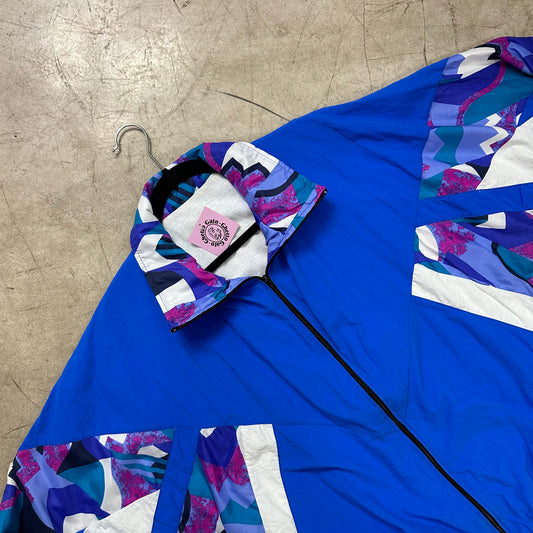 CRAZY JACKET BLUE WHITE PRINT