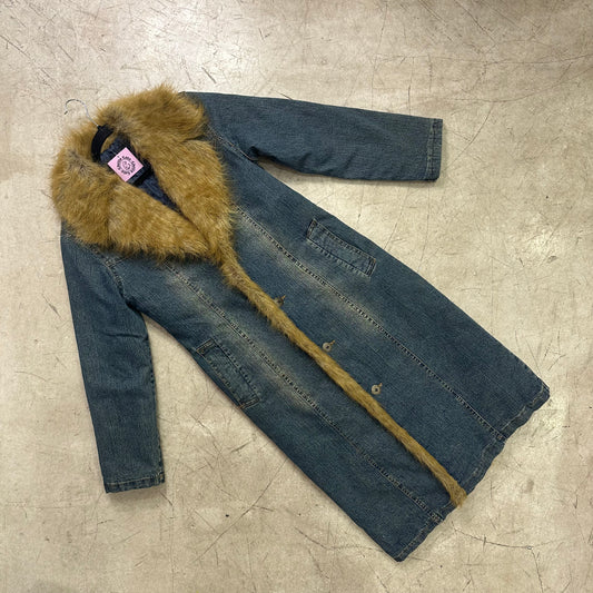 ABRIGO Y2K DENIM PELO