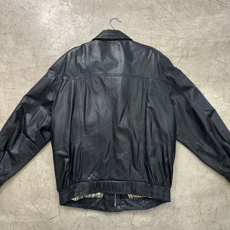 BOMBER PIEL BLACK GINA