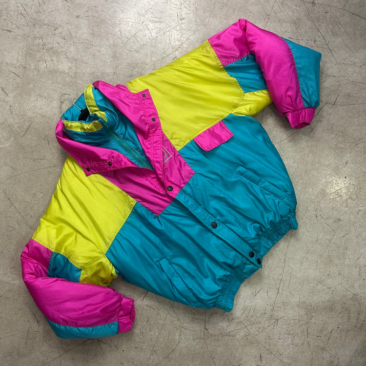 PLUMAS SKI JACKET MULTICOLOR GREEN