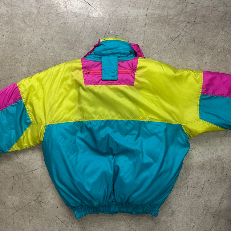 PLUMAS SKI JACKET MULTICOLOR GREEN