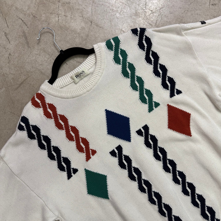 JERSEY WHITE PRINT HUGO BOSS