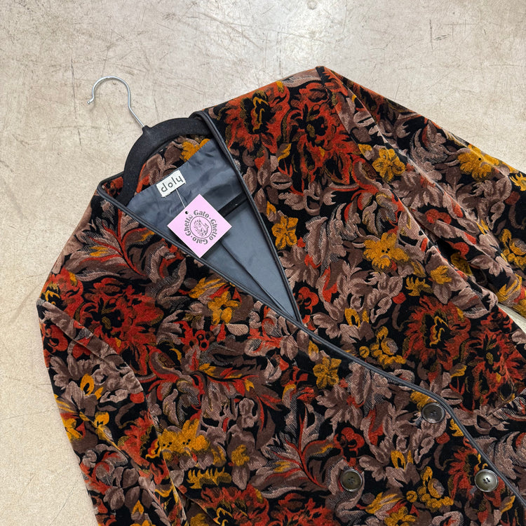 CHAQUETA TERCIOPELO BLACK FLORAL DOLLY