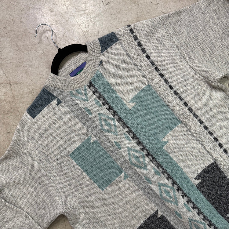 GRAY TEXTURE SWEATER W