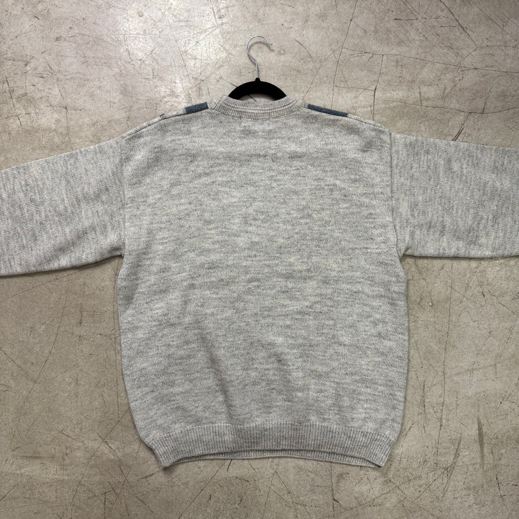 GRAY TEXTURE SWEATER W