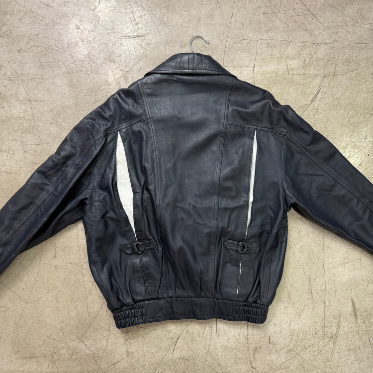 BLACK PAUL MONTANA LEATHER BOMBER