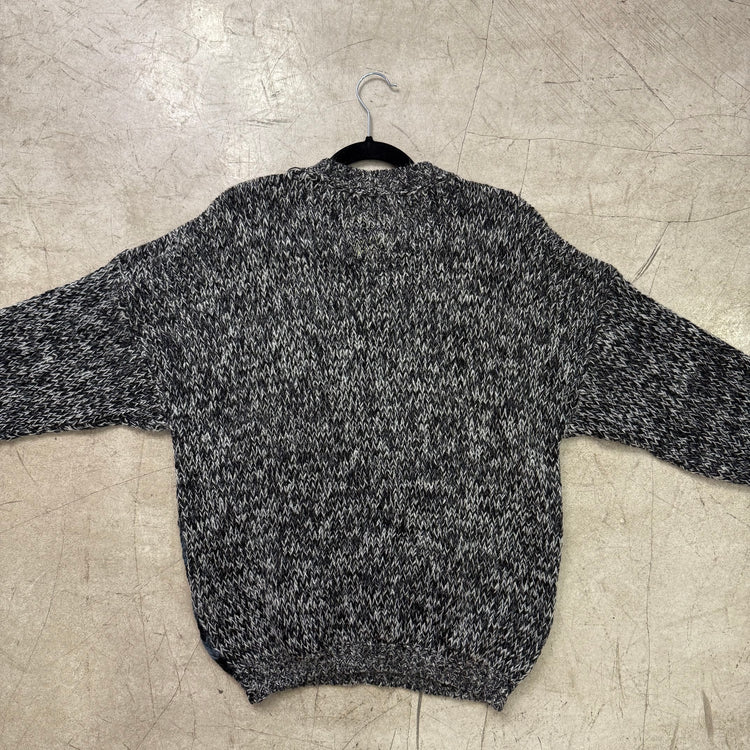 BLAUER MOHAIR-PULLOVER