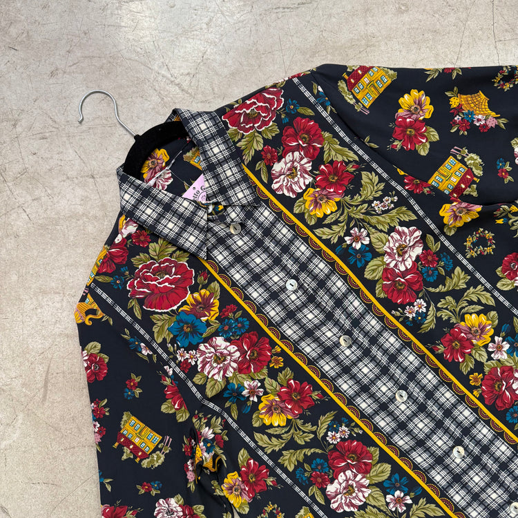 CAMISA BLACK FLORAL CASITAS