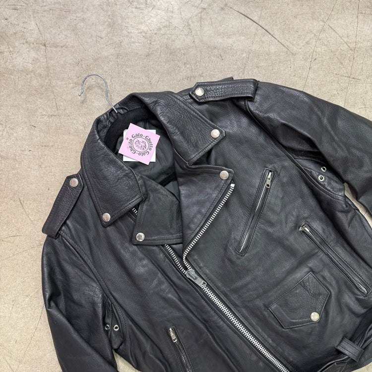 BOMBER PERFECTO LEATHER JACKET S