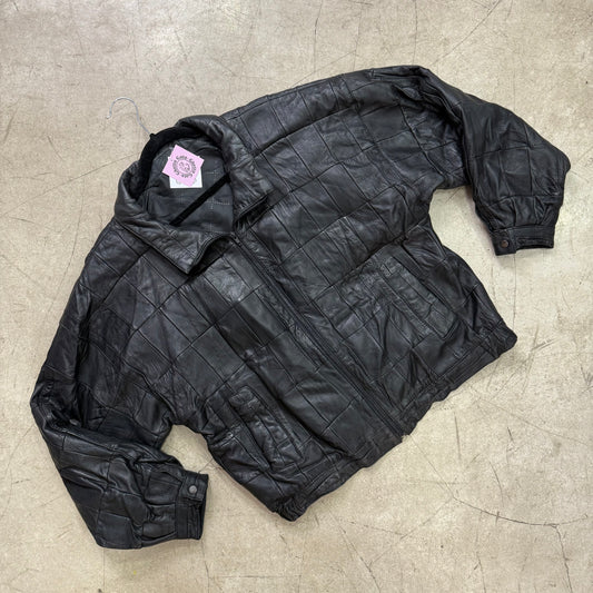 BLACK PAUL MONTANA LEATHER BOMBER