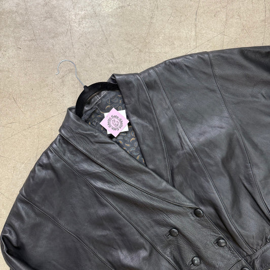 BLACK PAUL MONTANA LEATHER BOMBER