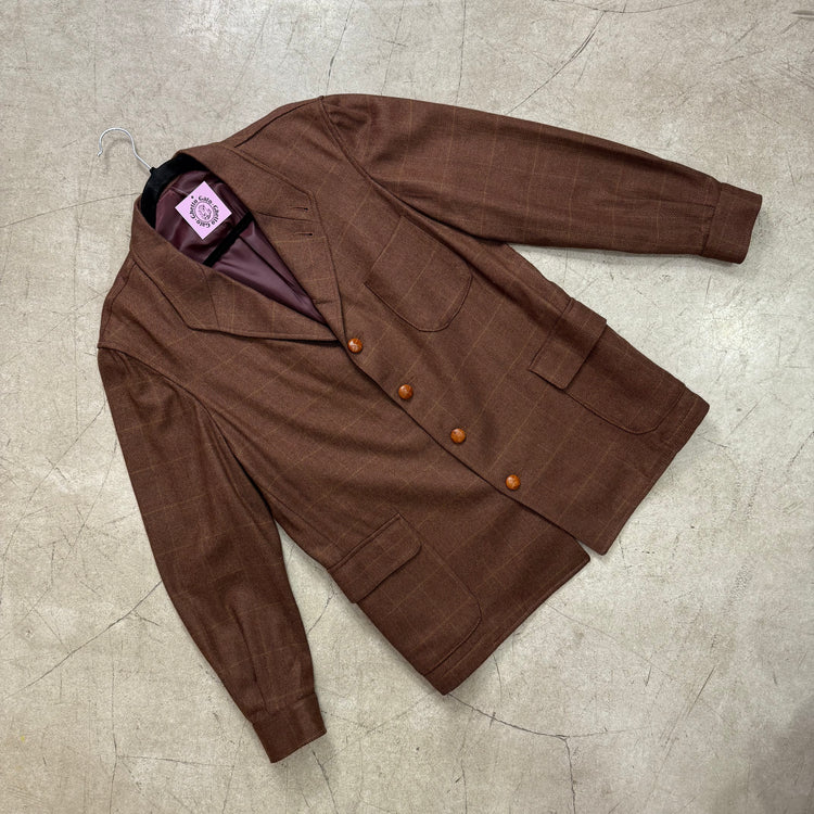 AMERICANA BROWN TWEED PUÑOS