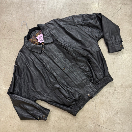 BOMBER PIEL BLACK SOFT