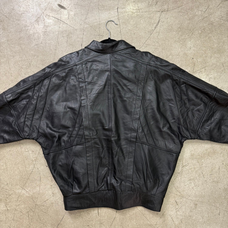 BOMBER PIEL BLACK SOFT