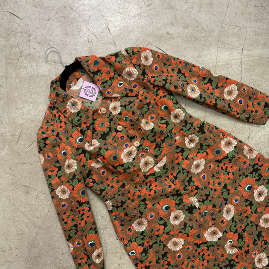 VESTIDO 70s FLORAL HANDMADE