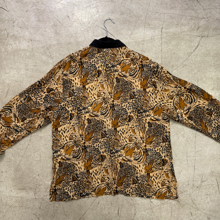 BLACK BAROQUE LEOPARD SHIRT