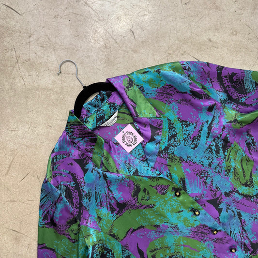 CAMISA RASO PURPLE GREEN BLUE LIMUSIN