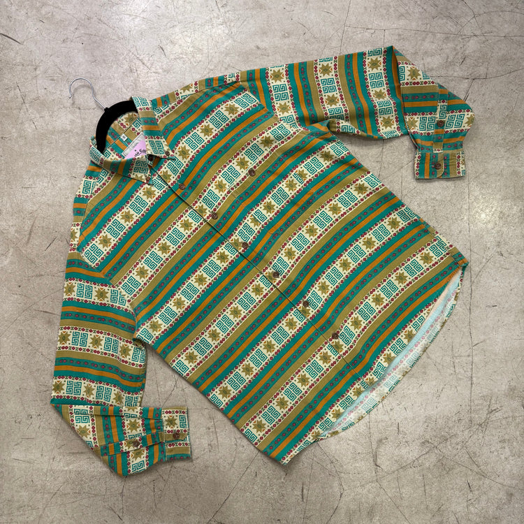 CAMISA FRANELA GREEN AZTEC