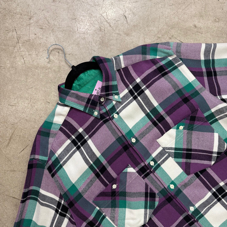 CAMISA FRANELA PURPLE GREEN